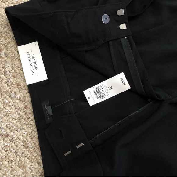 Ann Taylor Tie-Waist Wide Leg Crop NWT - Picture 3 of 8